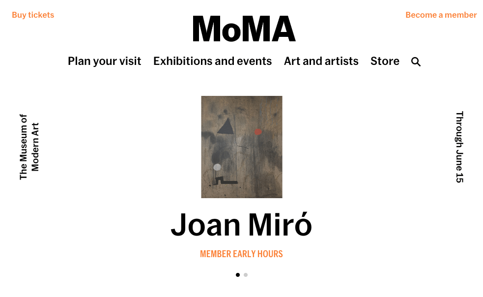 MoMA Homepage