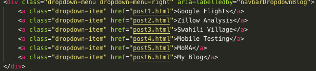 Empyty-links drop-down menu error Fix